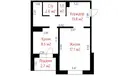 1 room apartment 46 m² Smalyavichy, Belarus