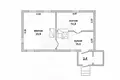 2 room apartment 48 m² Damachava, Belarus