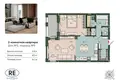 Appartement 2 chambres 67 m² Kaliningrad, Russie