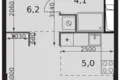 1 room studio apartment 30 m² Moscow, Russia