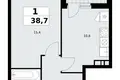 Appartement 1 chambre 39 m² Moscou, Fédération de Russie