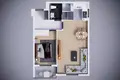 Studio apartment 1 bedroom 32 m² Budva, Montenegro