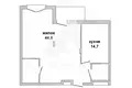 2 room apartment 69 m² Muchaviecki sielski Saviet, Belarus