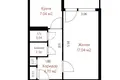 1 room apartment 33 m² Minsk, Belarus