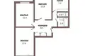 3 room apartment 65 m² Minsk, Belarus