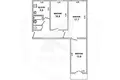 3 room apartment 58 m² Muchaviecki sielski Saviet, Belarus