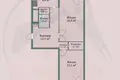 2 room apartment 60 m² cackava, Belarus