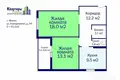 2 room apartment 61 m² Minsk, Belarus