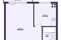 Квартира 1 комната 32 м² Минск, Беларусь