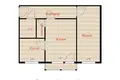 Mieszkanie 2 pokoi 46 m² Mińsk, Białoruś