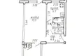 2 room apartment 45 m² Vitsebsk, Belarus