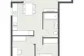 Apartamento 3 habitaciones 59 m² Klaipeda, Lituania