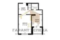 1 room apartment 44 m² Brest, Belarus