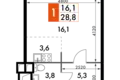 Отель 29 м² Москва, Россия