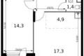 Apartamento 2 habitaciones 50 m² Sapronovo, Rusia