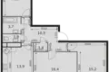 Appartement 3 chambres 77 m² Mytishchi Urban Okrug, Russie
