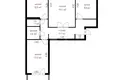 Appartement 3 chambres 64 m² Minsk, Bélarus