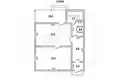 Casa 72 m² Muchaviecki sielski Saviet, Belarús