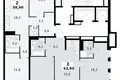 2 room apartment 64 m² Kommunarka, Russia