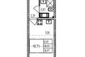 Квартира 19 м² округ Полюстрово, Россия