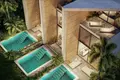 Kompleks mieszkalny Modern complex of townhouses with swimming pools near the ocean, Uluwatu, Bali, Indonesia