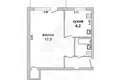 Wohnung 1 zimmer 32 m² Brest, Belarus