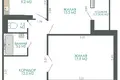 2 room apartment 61 m² Minsk, Belarus