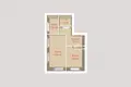 Wohnung 2 zimmer 44 m² Minsk, Belarus