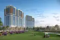 Residential complex New residence Golf Gate with a golf course and green areas close to Dubai Marina, Damac Hills, Dubai, UAE