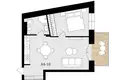 2 room apartment 44 m² Vilnius, Lithuania