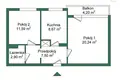 Mieszkanie 2 pokoi 51 m² Warszawa, Polska