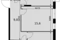 Квартира 2 комнаты 54 м² Развилка, Россия