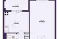 Квартира 1 комната 42 м² Минск, Беларусь