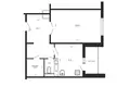 Appartement 1 chambre 43 m² Minsk, Bélarus