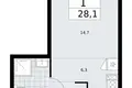 Mieszkanie 1 pokój 28 m² Troick, Rosja