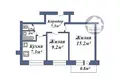 Wohnung 2 zimmer 43 m² Baranawitschy, Belarus