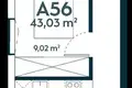 2 room apartment 43 m² Kaunas, Lithuania
