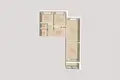 3 room apartment 64 m² Minsk, Belarus