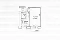 1 bedroom apartment 29 m² Minsk, Belarus