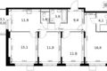 Квартира 4 комнаты 88 м² Сапроново, Россия