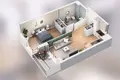 1 bedroom apartment 46 m² Poznan, Poland