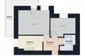 Квартира 2 комнаты 45 м² Краков, Польша