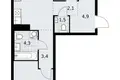 Квартира 2 комнаты 60 м² район Коммунарка, Россия