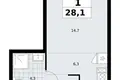Квартира 1 комната 28 м² район Троицк, Россия