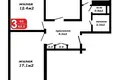Apartamento 3 habitaciones 63 m² Minsk, Belarús