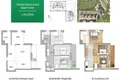 3 room apartment 57 m² Minsk, Belarus