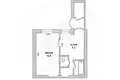 Квартира 1 комната 26 м² Брест, Беларусь