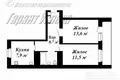 2 room apartment 48 m² Brest, Belarus