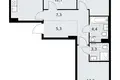 3 room apartment 78 m² Kommunarka, Russia