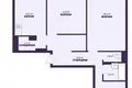 3 room apartment 79 m² Salihorsk, Belarus